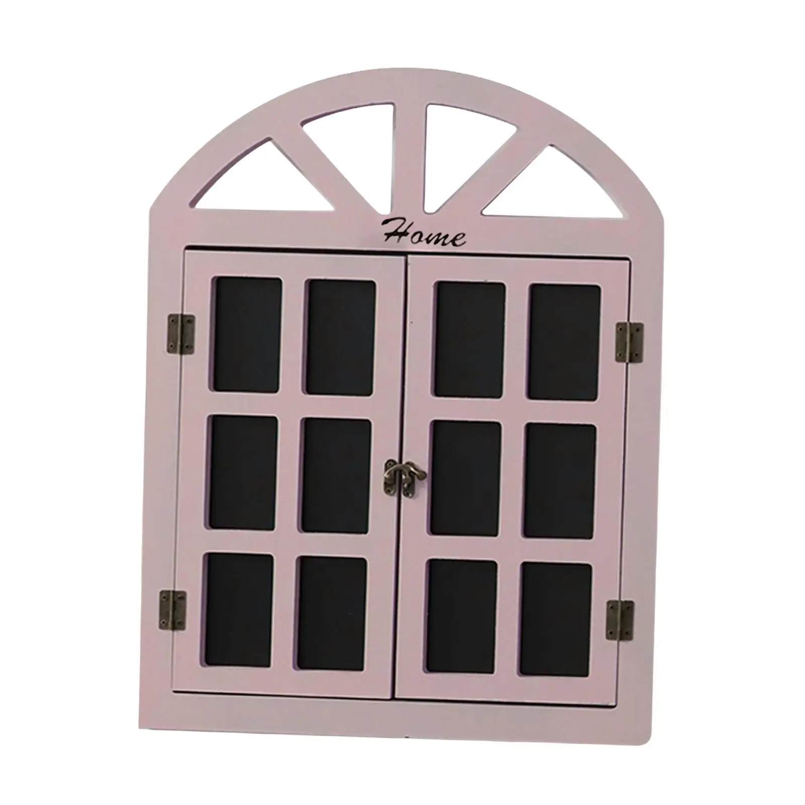 Window View Chalkboard, Message Board Bulletin Wooden Rustic Fake Window Ornament for Kitchen Wall Home Decoration