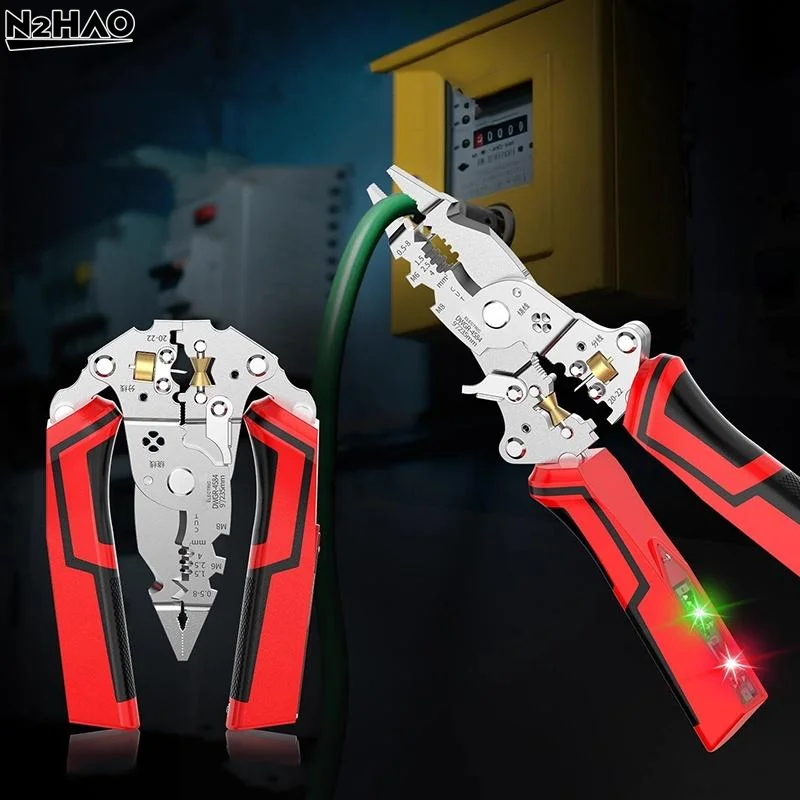 

Инструмент для зачистки и скручивания проводов, многофункциональный складной инструмент для зачистки и скручивания проводов с тестером напряжения