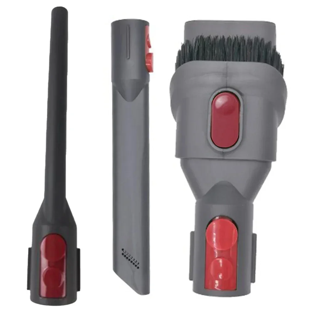 

1 Set 2-in-1 Slanted Flat Suction & Long Flat Brush For Dyson V7 V8 V10 V11 Vacuum Cleaner Combination Crevice Tool