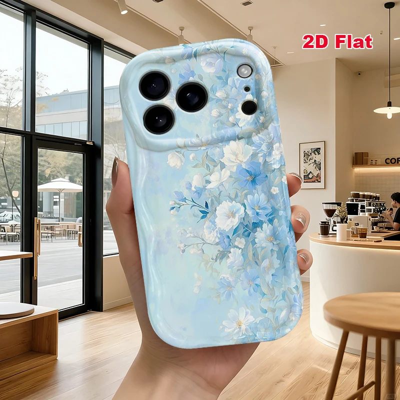 2D Flat Soft Silicone Phone Case For iPhone 17 Pro Max 16 18 Pro 13 11 15 14 Plus 12 17 16E 17Promax Shockproof Transparent Funda Cover