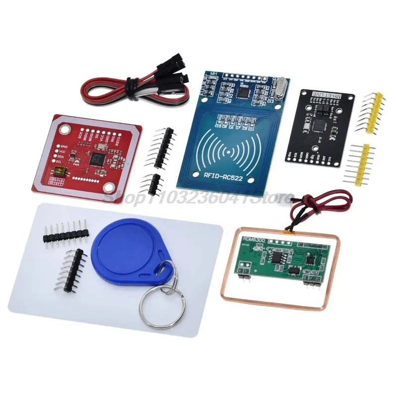 NFC RFID module RC522 MFRC-522 PN532 PN5180 RDM6300 Kits S50 13.56 Mhz 125Khz 6cm With Tags SPI Write Read for arduino uno 2560