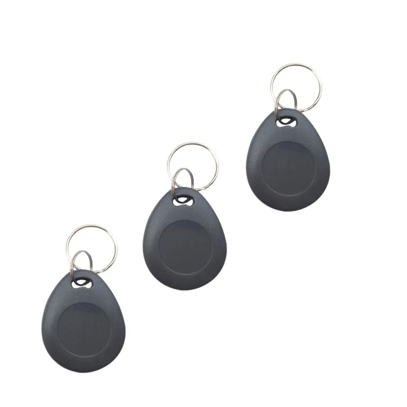 5Pcs Gray EM4100/TK4100 125KHz ID Read Only Keyfobs RFID Tag Porta Chave Sticker Key Fob Token Ring Proximity Chip Card