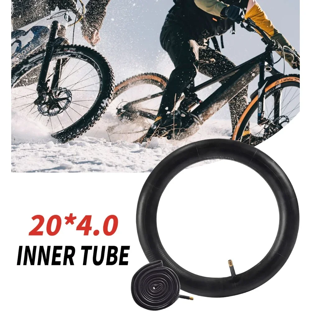 Neumático ancho de bicicleta 20x4,0, 1 unidad o 2 uds. Tubos interiores de bicicleta para motos de nieve compatibles con 20*3,5-4,0 ATV bicicleta eléctrica/bicicleta de montaña
