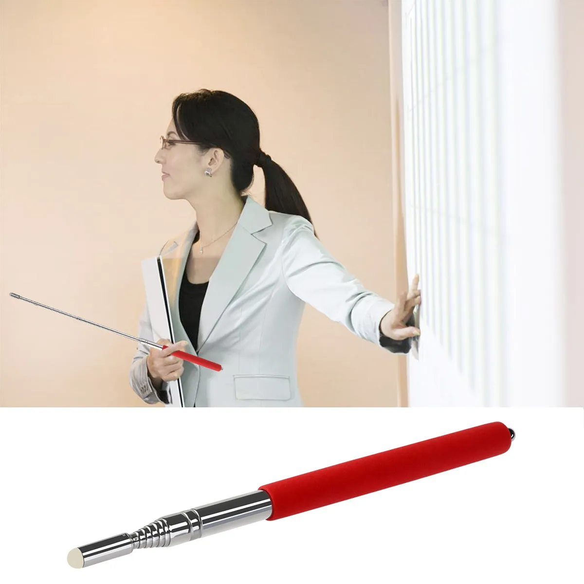 39 Inch Heavy Duty Extendable Retractable Teaching Pointer for Education Training Courses Blackboard Electric Whiteboard Sturdy