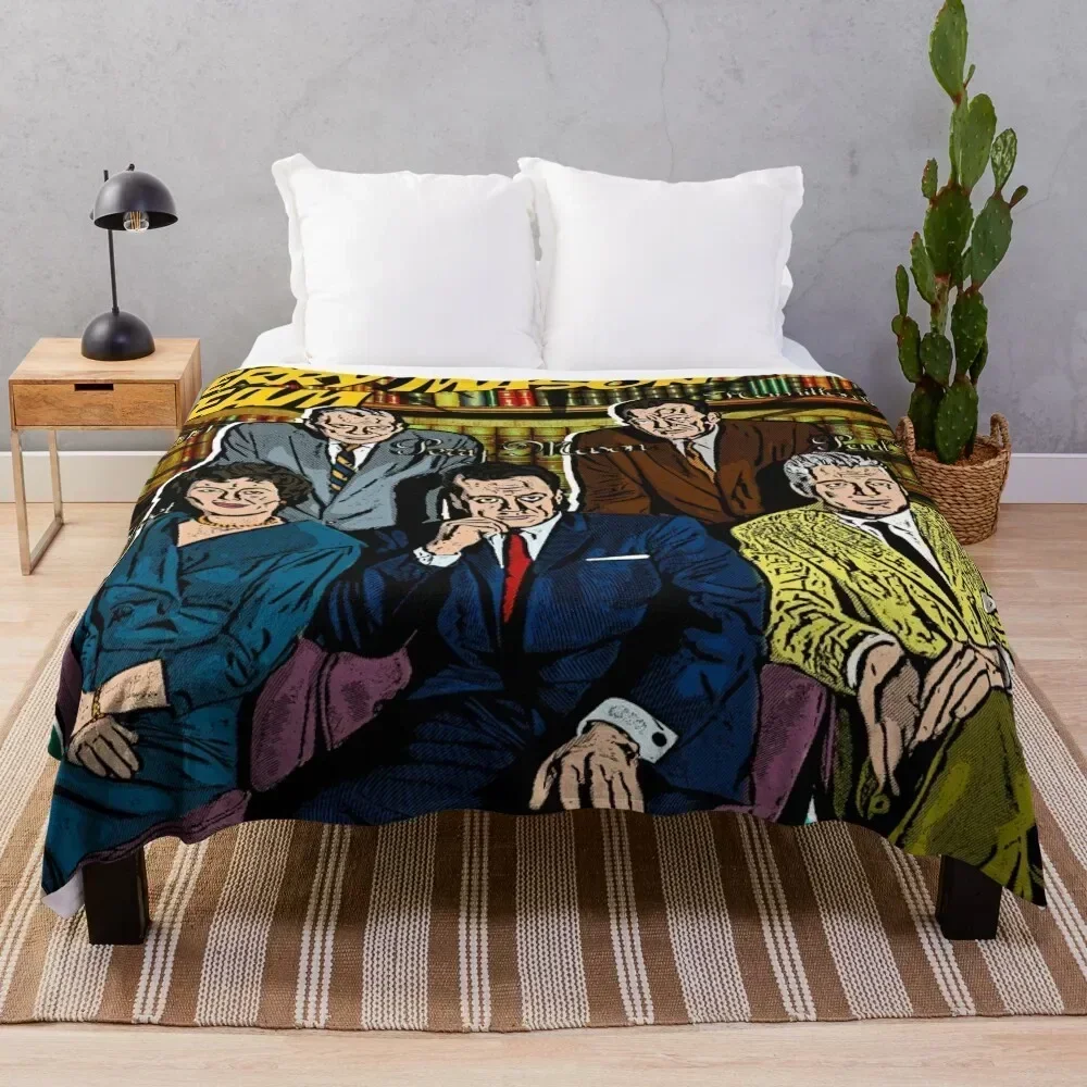 

Perry Mason Team (PM Comics) Throw Blanket Long Lasting Soft Plush Blanket for Daily Use