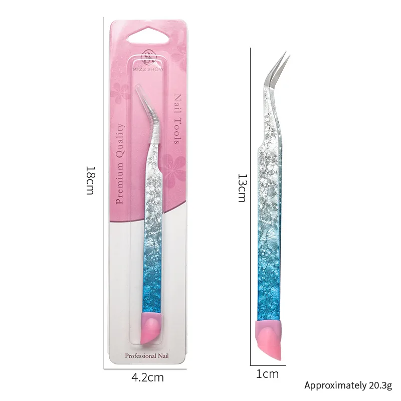 JCAC 14 In1 Kawaii Miniature Sticker Tweezers Set, Holographic Dual-Tip, for Journal Scrapbooking DIY - view 4