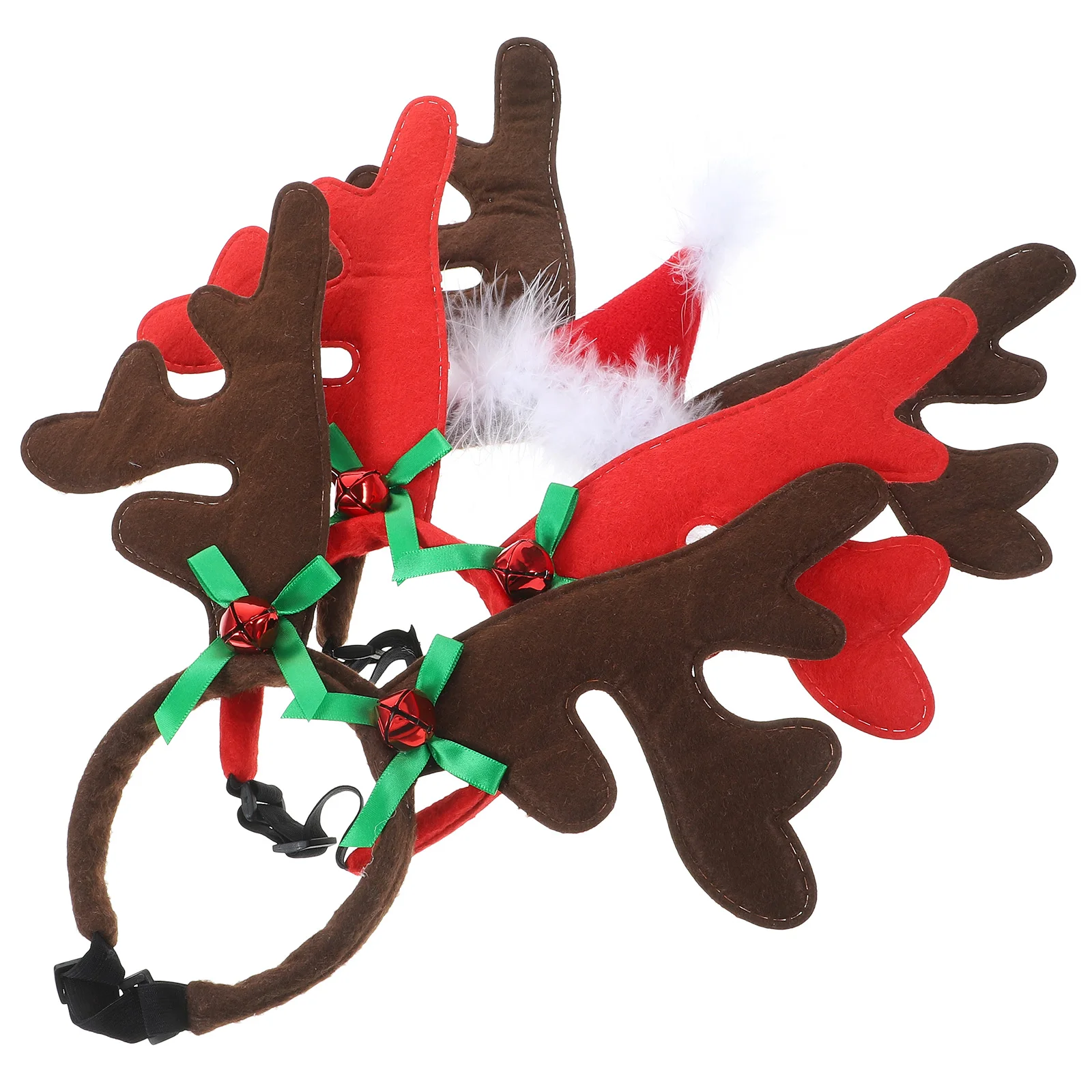 

3Pcs Dog Reindeer Headband Christmas Pet Hair Hoops Fun Party Supply for Dogs Comfortable Dog Christmas Accessories