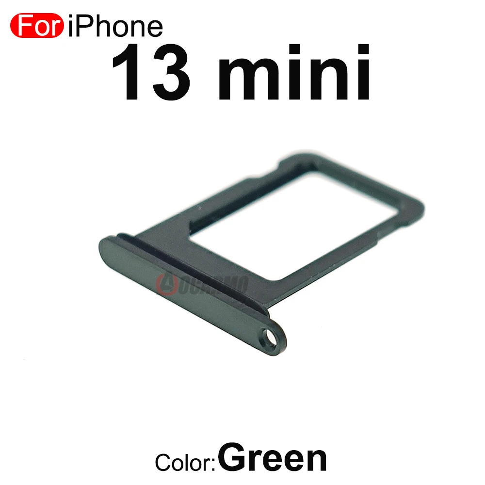 For iPhone 13 mini 13mini Single SIM Card Tray Slot With Waterproof Rubber Ring Replacement Parts