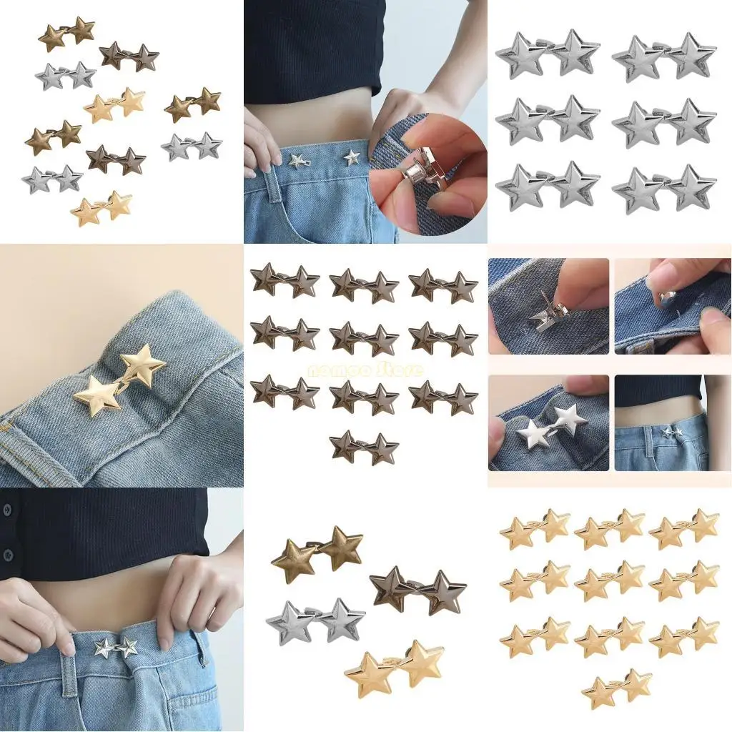 

31BF Star Tighten Waist Button for Women Jeans Fastening Waist Button