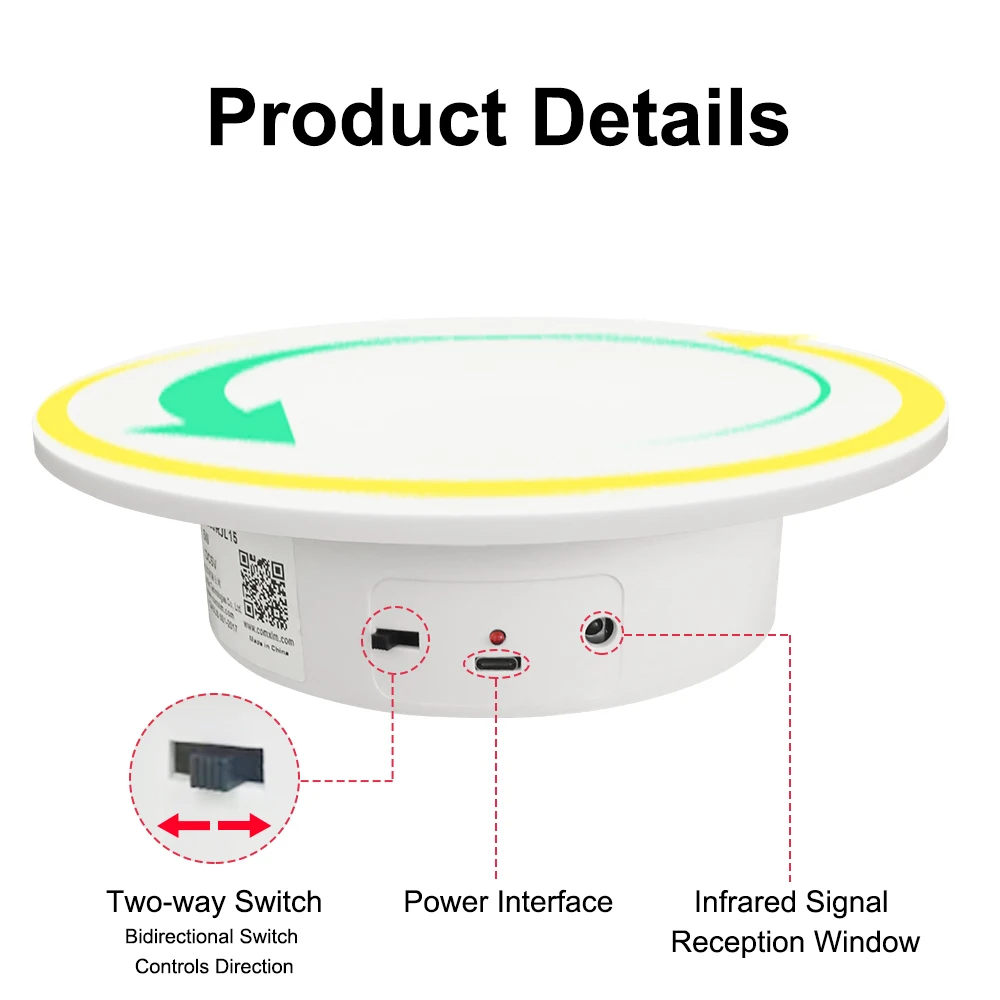 NT250RJL Easy-To-Use Remote Control Electric Turntable,Motorized Spinner Turntable Or Electric Rotary Table