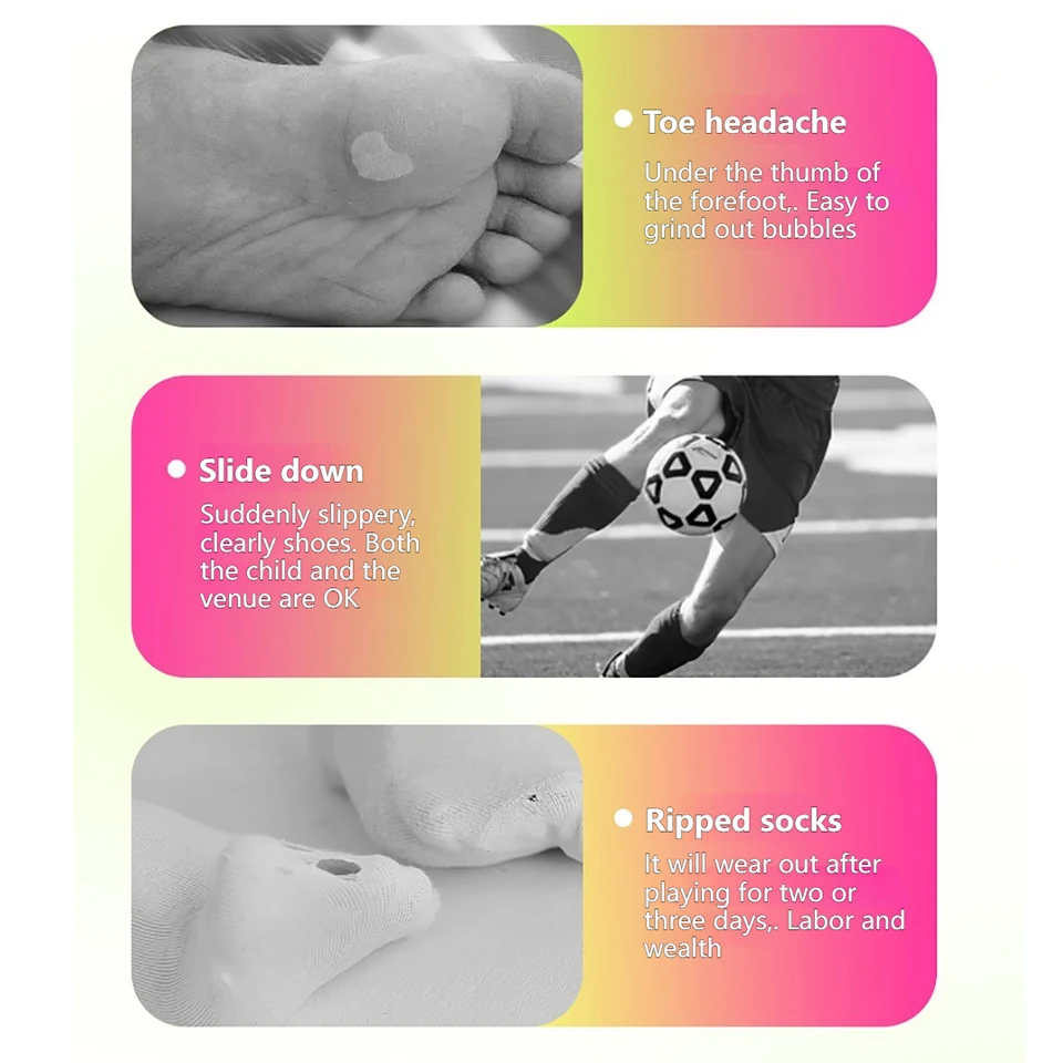 Loogdeel Children Cotton Non-Slip Breathable Knee High Towel  Soccer Socks Bottom Cycling Sport Training Long Football Socks - view 5