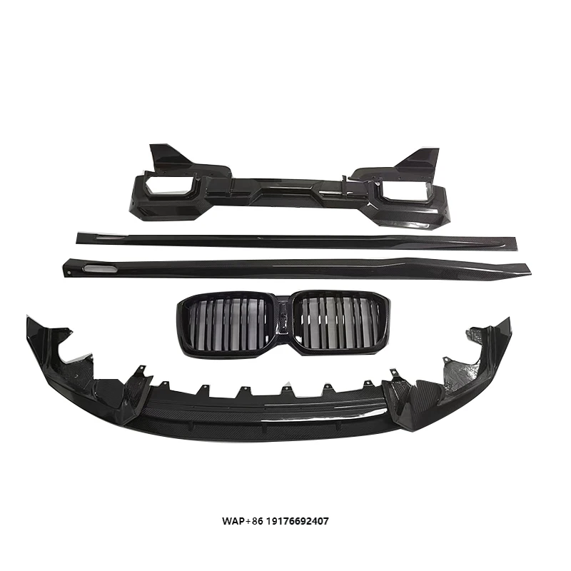 

Высококачественный сухой передний бампер из углеродного волокна, боковая юбка, задняя решетка диффузора для X3 G01 Lci, идеальная посадка