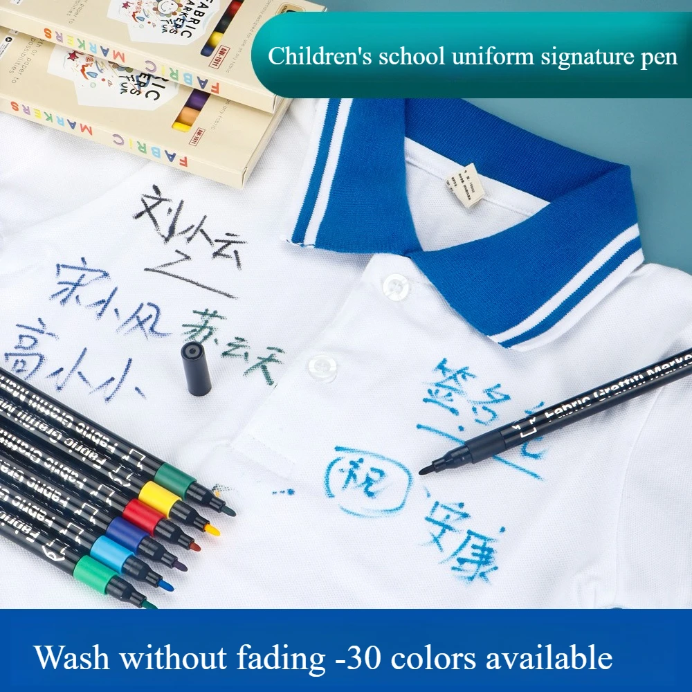 6/8/12/24/30 ألوان أقلام خطاط (ماركر) من القماش مقاوم للماء علامات ملونة القلم للفنان روك اللوحة الزجاج السيراميك النسيج لتقوم بها بنفسك بطاقة القلم