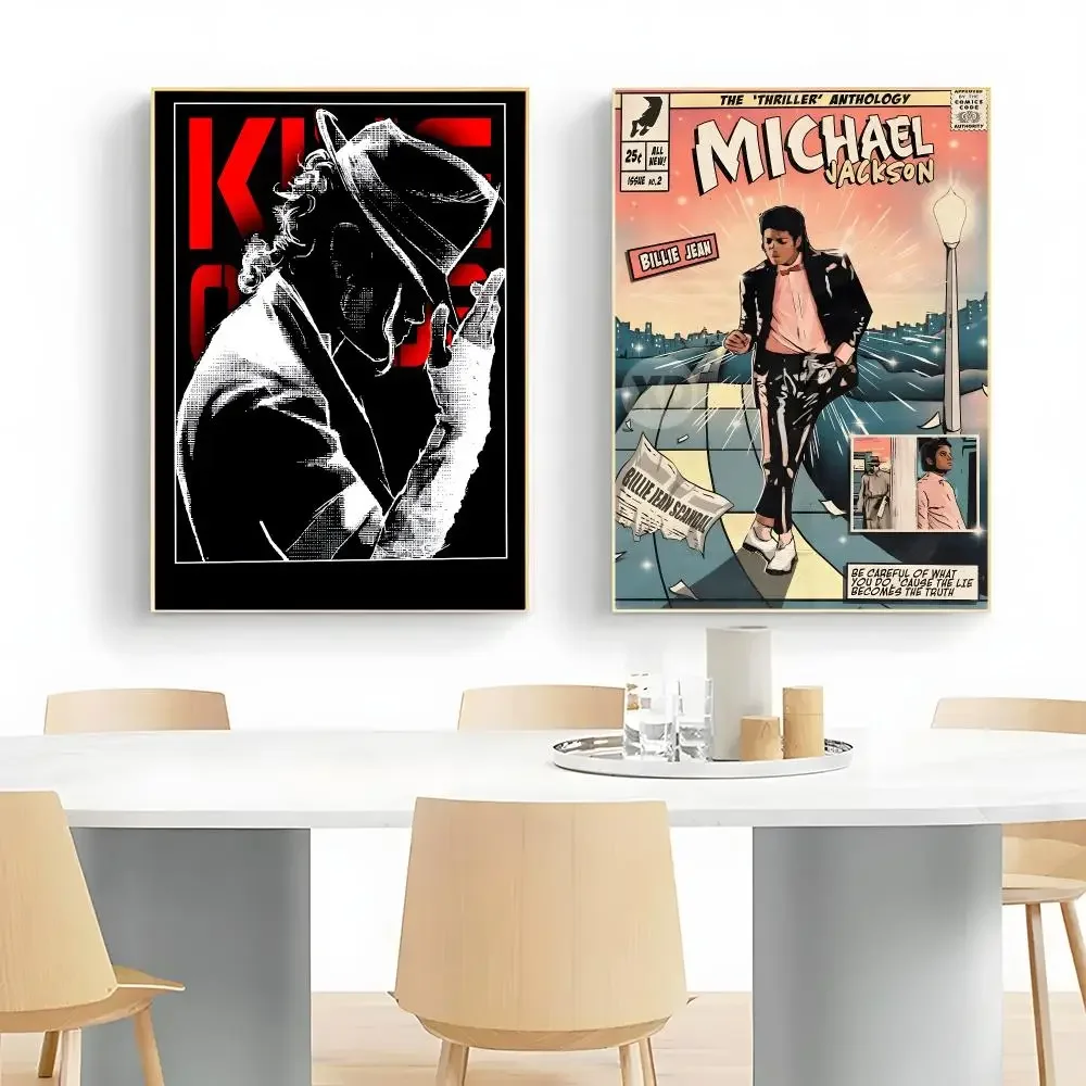 iconic singer M-Michael Jackson MJ Poster Wall Art Print Decorative Mural Home Decor Gift Unframed