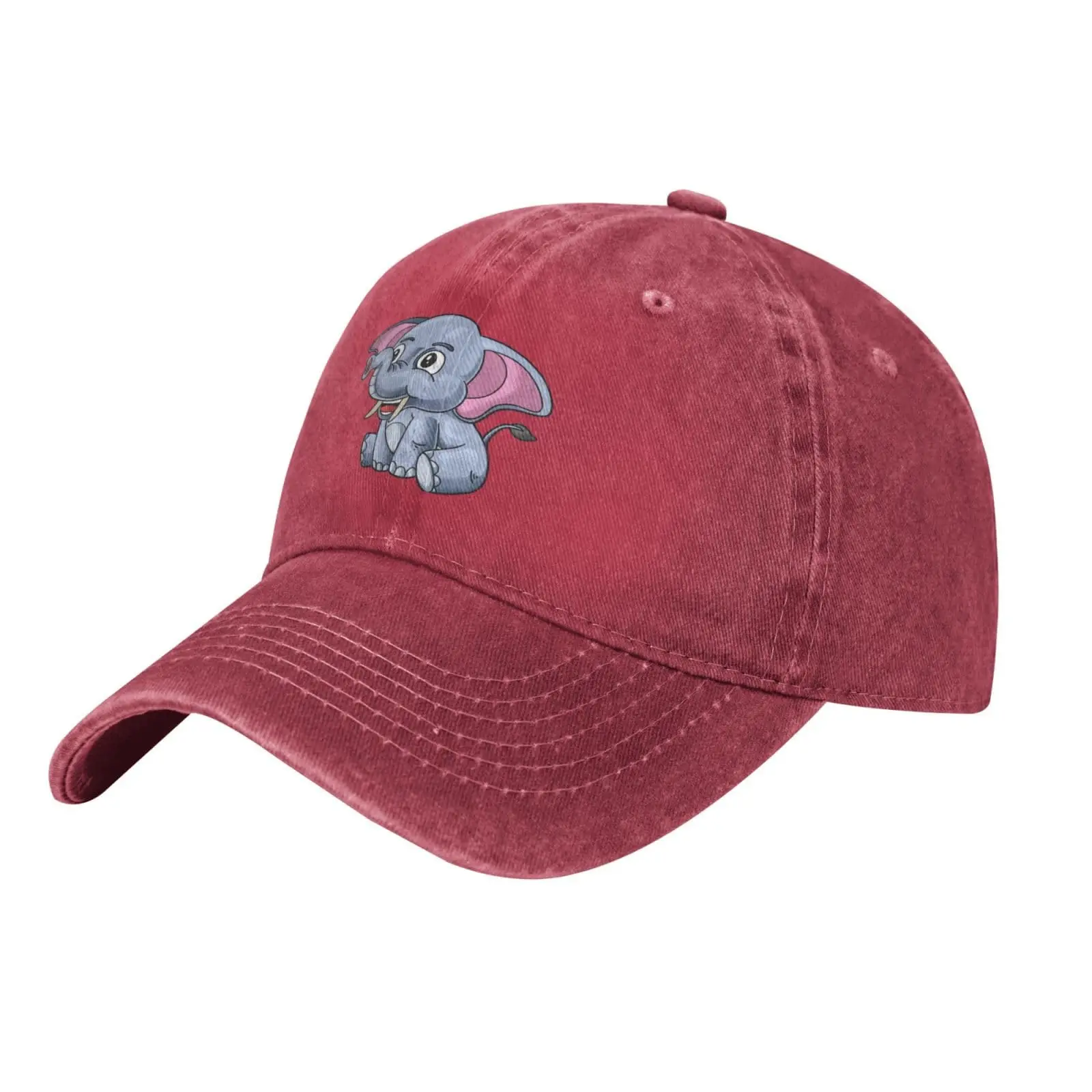 Cute Elephant Baseball Cap for Men Women Vintage Trucker Hat Golf Hats Dad Hat