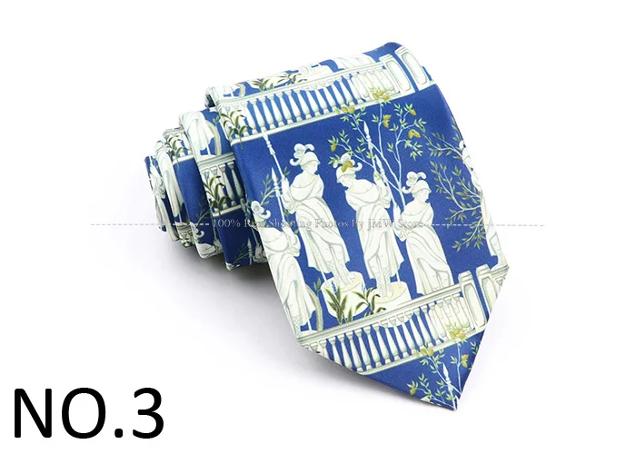 Einzigartiges Design für Herren, weiche Seidenkrawatten, Hausgesicht, Blumenansicht, Muster, Zeichnungsstil, braun-weiße Krawatte für Party, Hochzeit, Neuheitsgeschenk – Detail 3