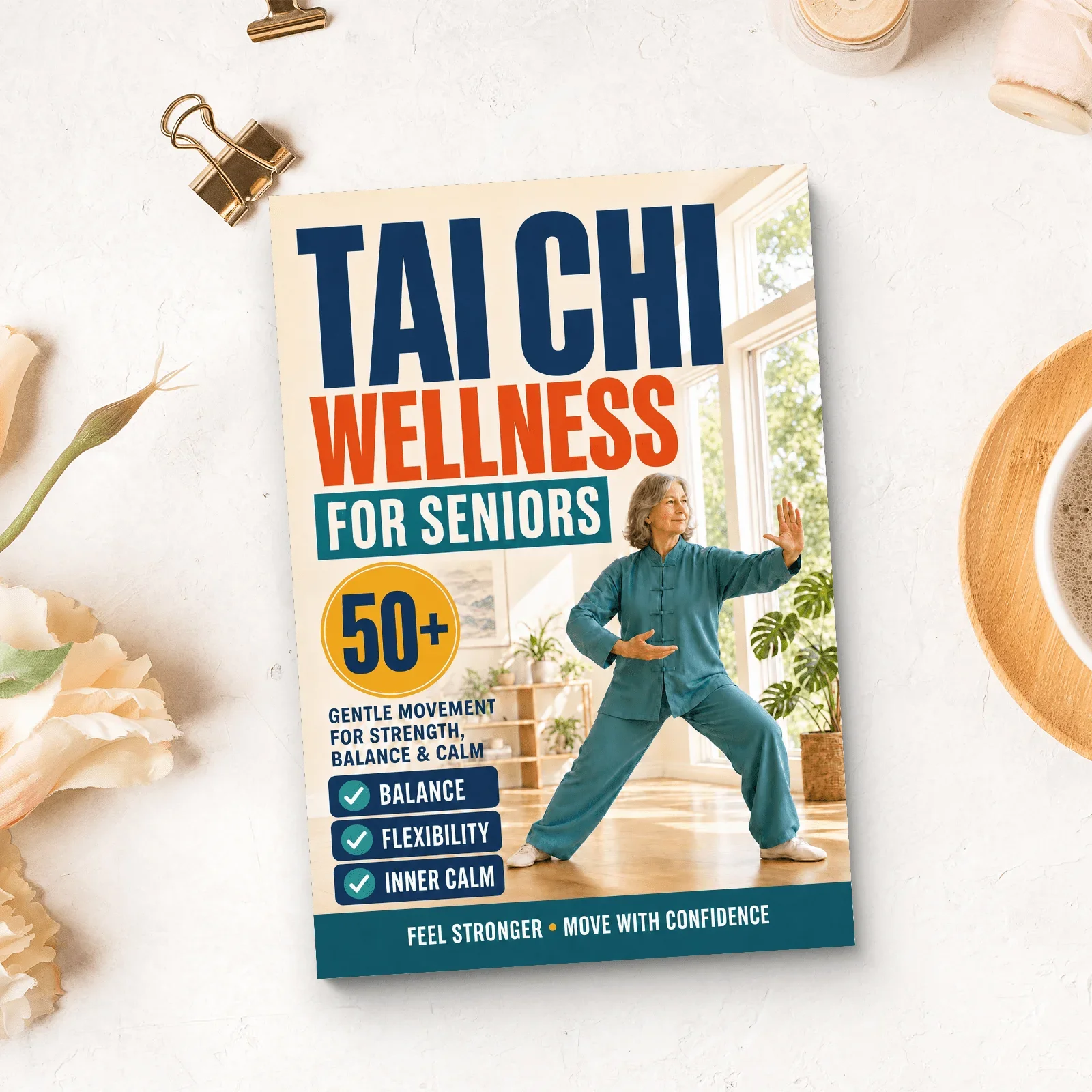 Tai Chi Wellness for Seniors 50+, Gentle Exercises for Strength, Balance, Flexibility, Coordination and Calm