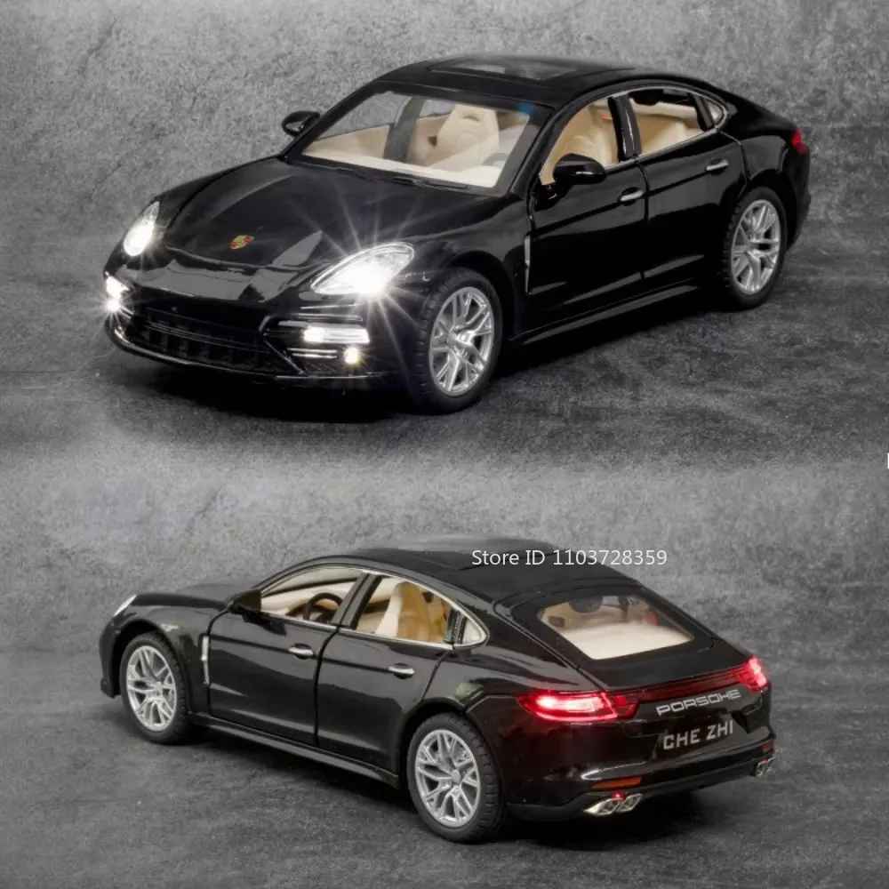Panamera Cayenne S – modèle de voiture en alliage moulé sous pression, échelle 1:24, Mini véhicules, son et lumière, portes ouvertes, cadeaux pour enfants