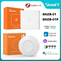 SONOFF Zigbee Wireless Switch SNZB-01P Smart Scene Two-way Contol Button Appliance via EWeLink for Smart Home Work with Alexa