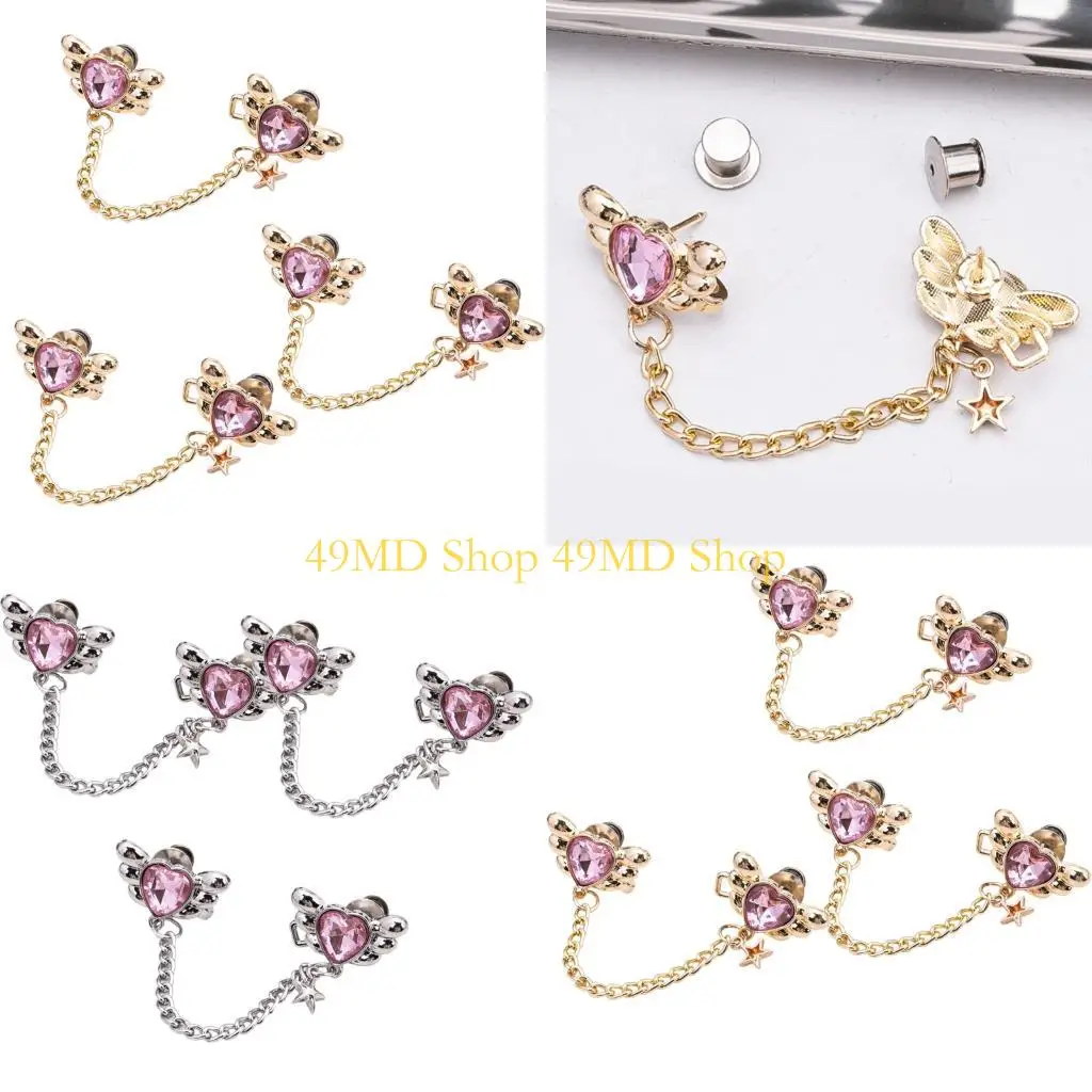 49md-3-個ウィングハートウエスト引き締めピンノーズウィングズボンスカートウエスト調整ピン