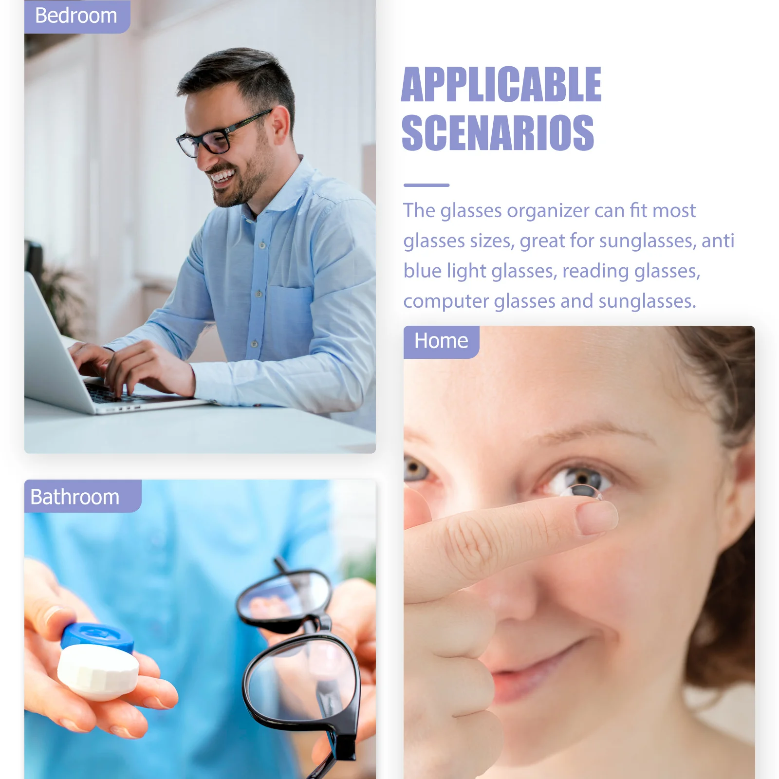 

Aluminum Glasses Hard Shell Eyewear Organizer Sunglasses Sunglass Hard Case Travel Storage Protective Fit Most Sizes Gifts