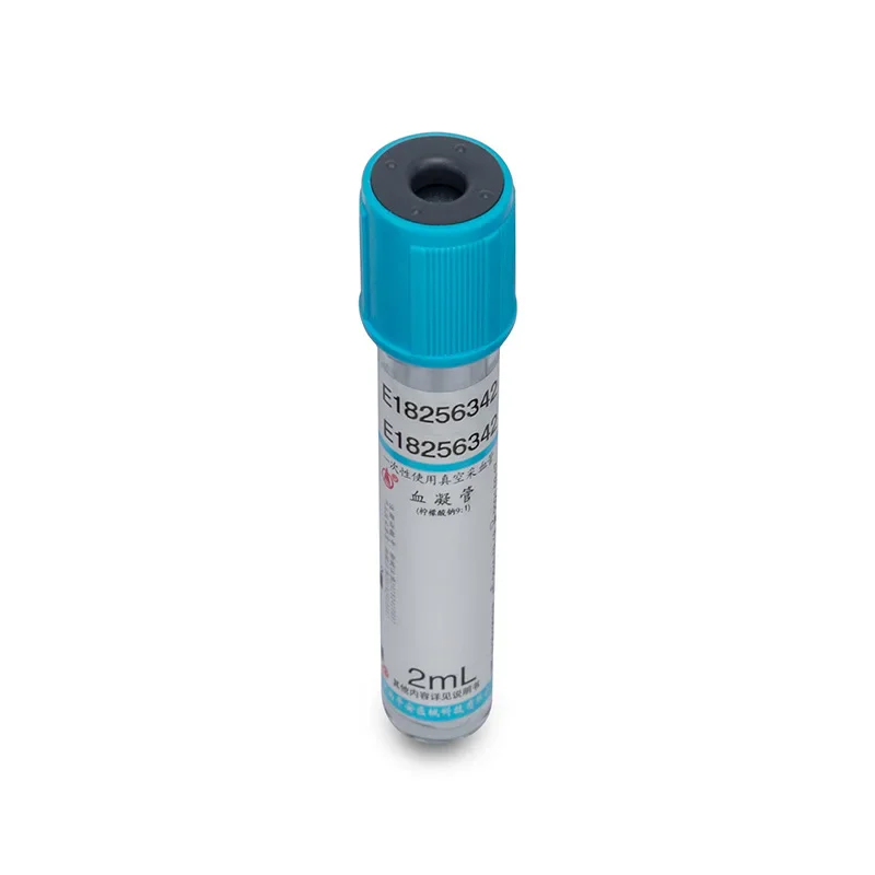 Tubo de recolección de sangre al vacío estéril desechable, 1:9 citrato de sodio, tubo de prueba de laboratorio PRP, tubos de plástico azul superior, 50 unids/lote