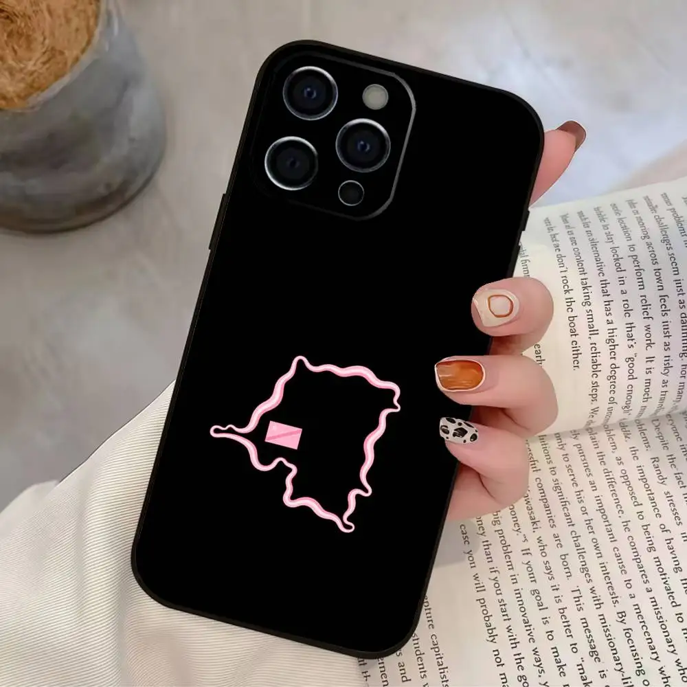 D-Democratic R-Republic C-Congo Flag Phone Case For IPhone 17,16,15,14,13,12,11,Plus,Pro,Max,Plus,XS,soft case Black silicone