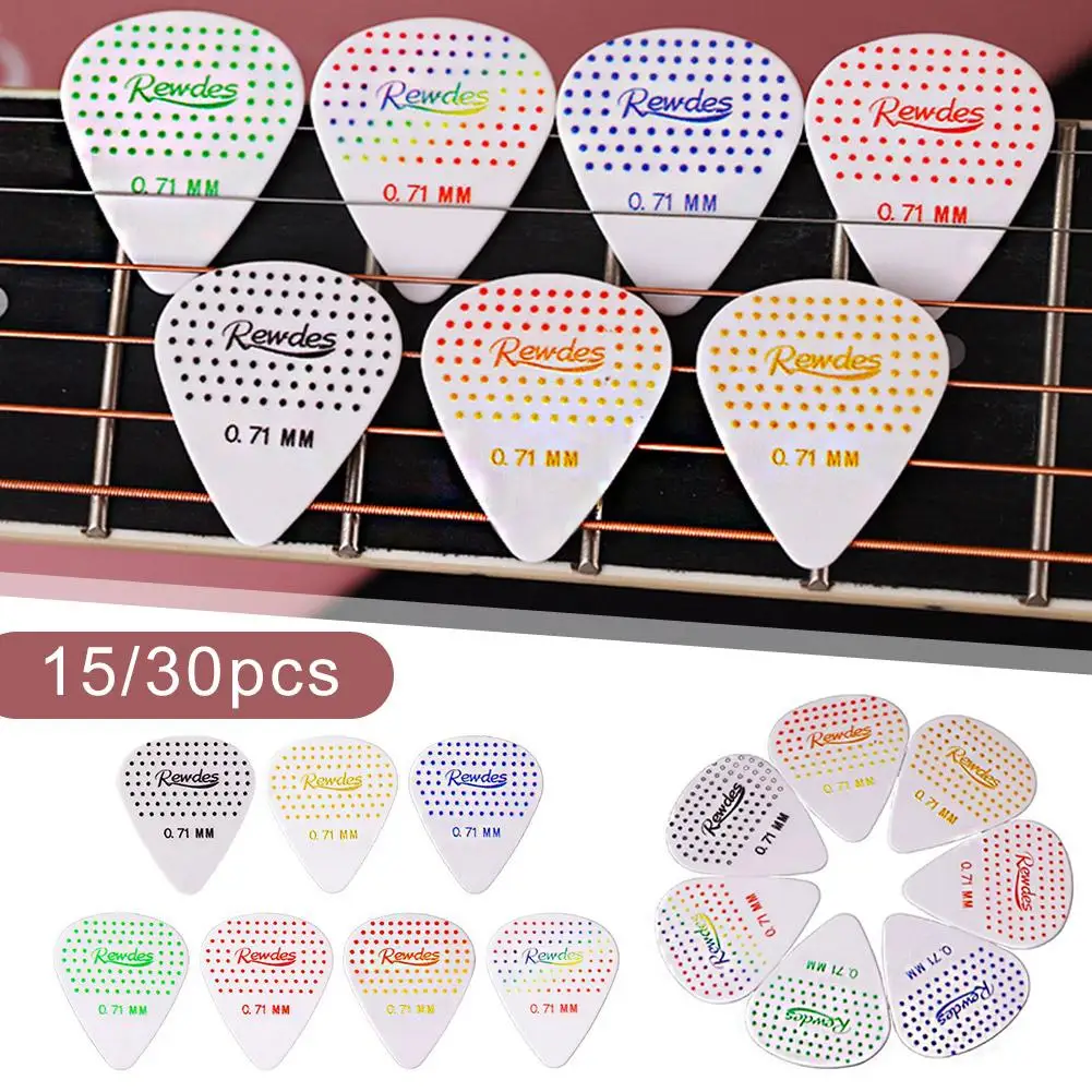 15PCS Plastic Stick On Guitar Pick Holder For Acoustic Ukulele / Guitar / Bass With Adhesive Back, Convenient Picks Placeme B5M9