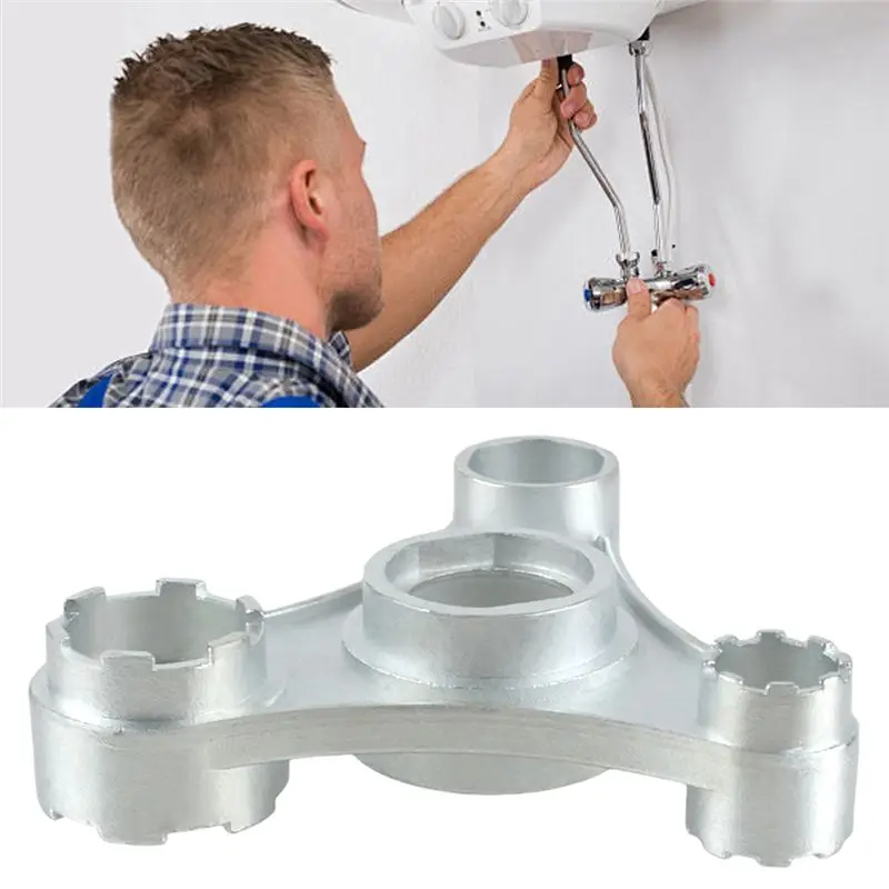 AT29-Faucet Aerator Key Wrench Eight In1 Faucet Aerator Removal Tool For Threaded Aerator Portable Use