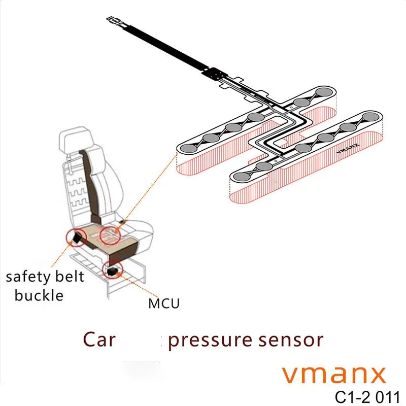

Датчик давления на автомобильное сиденье, мембранный переключатель, сигнализация, массажный датчик на офисное кресло