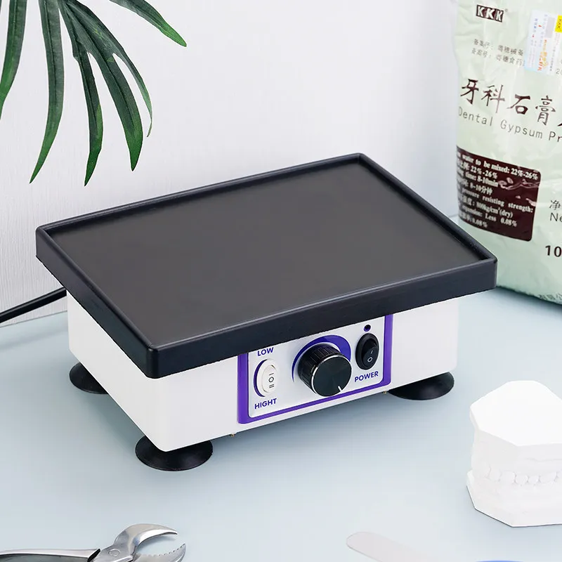 Square Dental Vibrator Variable Speed Lab Shaker Oscillator Vibrating Machine for Mixing Plaster/Gypsum Pouring Models