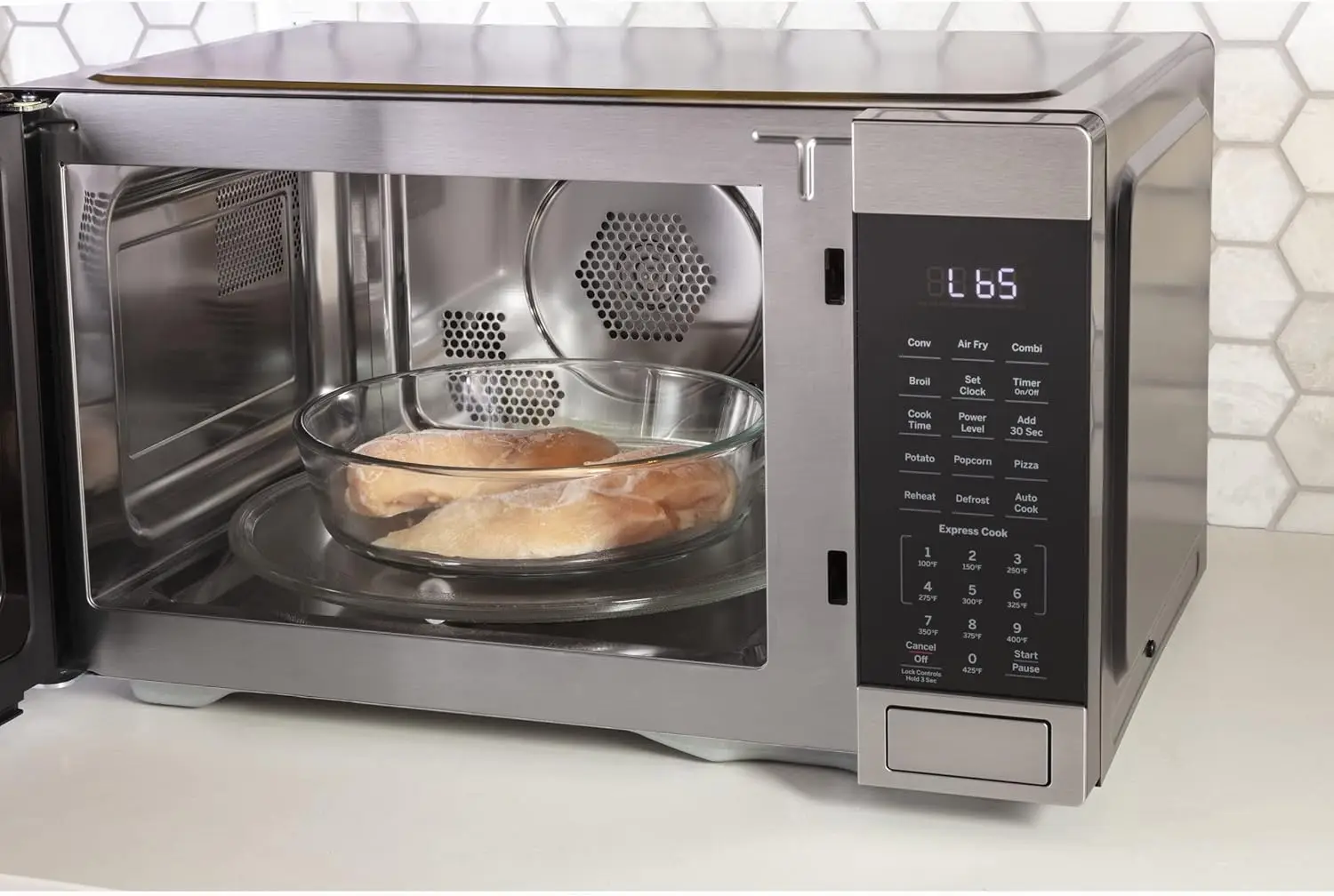 Forno Microondas Completo com Fritadeira a Ar, Modo 3 em 1 e Modo Convecção, Capacidade de 1,0 Pés Cúbicos, Essenciais de Cozinha, 1.050 Watts