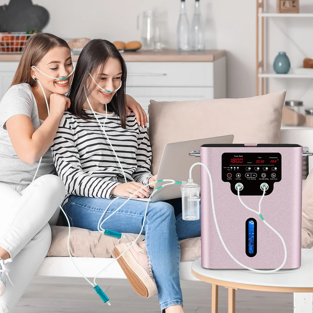Suyzeko Hydrogen Inhalation Machine 1800ML Hydrogen Water Generator-H2 Inhaler Deep Relaxation Therapy Personal Home Care&Beauty