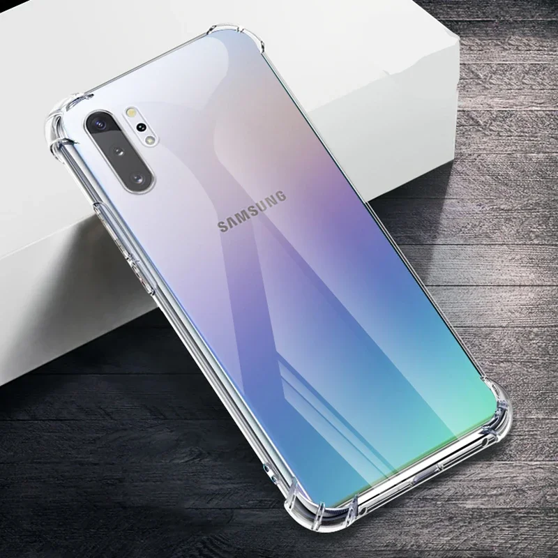 Airbag Anti Drop Phone Cases for Samsung Galaxy Note10 Note 10 Plus Lite 10Plus 10Lite 5G Soft Clear Shockproof Bumper Cover Bag