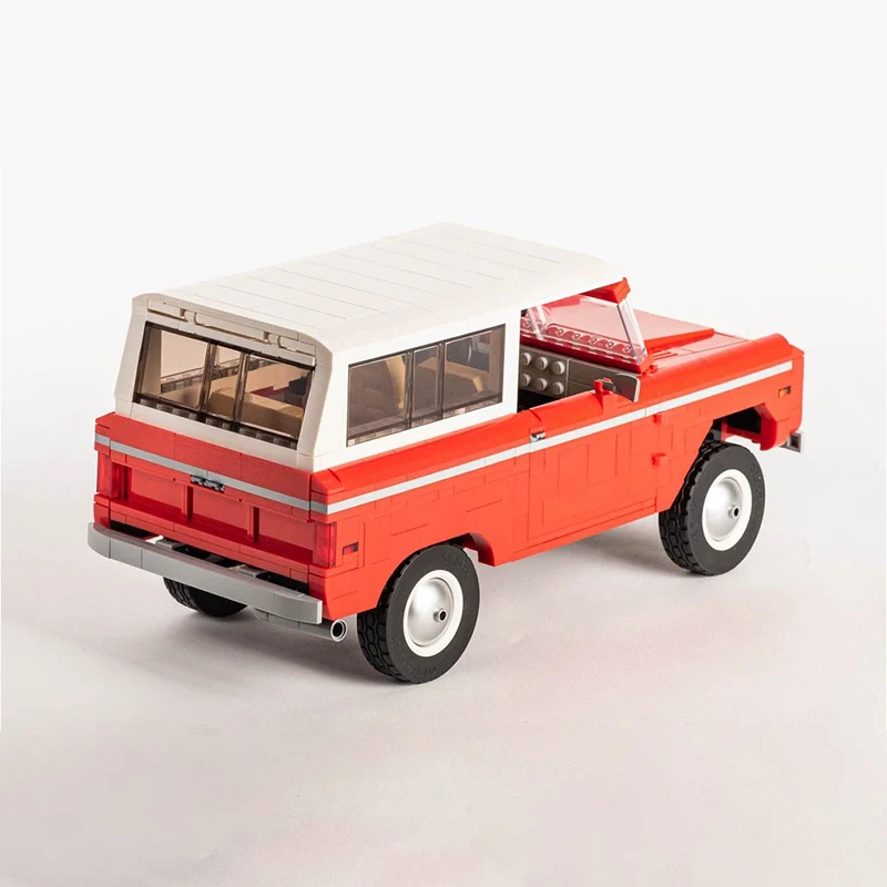 Speed Racing Car Model MOC Building Bricks Retro Classic Mustang Modular Technology Gift Holiday Assemble Children Toys Suit