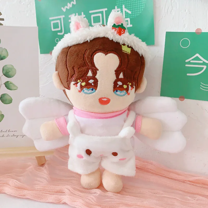 

20cm Cute Pink Wing Idol Doll Clothes Accessories Kawaii Plush Doll Clothes Can Changing Clothes Game Anime Periphery