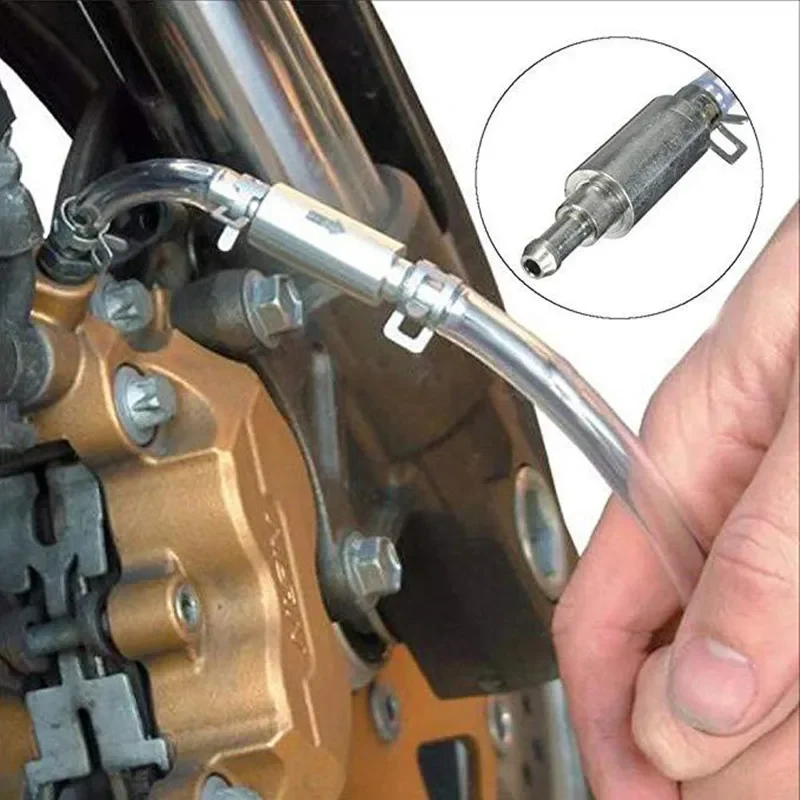 Pompa del fluido dell\'olio dei freni del motociclo tubo della frizione di spurgo tubo dell\'adattatore di ricambio per sanguinamento idraulico