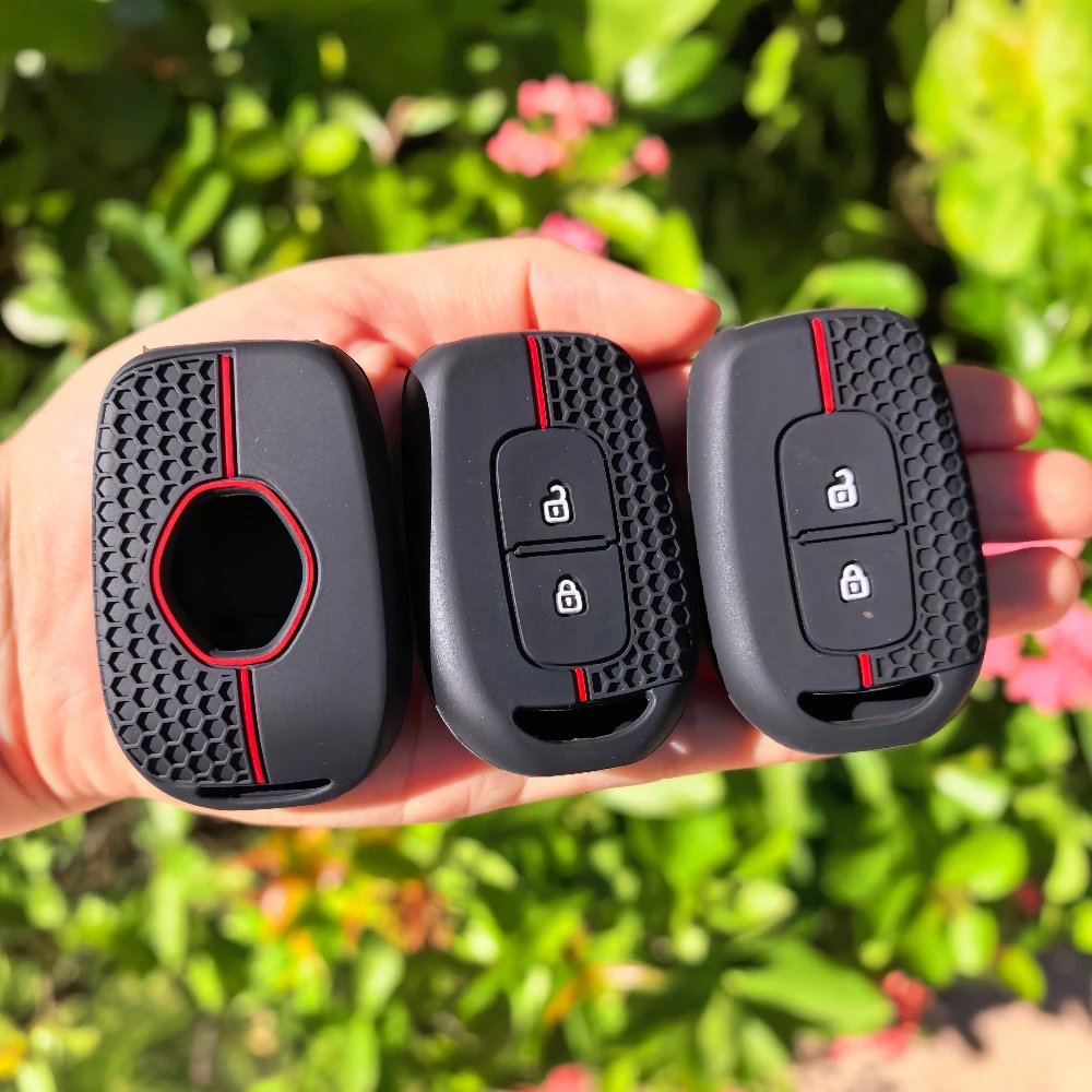 

2-кнопочный силиконовый чехол для ключей, чехол-держатель для Renault Clio Modus Clio Dacia Sandero Logan Duster Dokker 2021 2020 2019