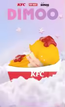 Dimoo Kfc Joint  Series Anime Action Figure Guess Bag Ornament Figurines Home Decor Desktop Dolls Model Girls Gift - AliExpress 26