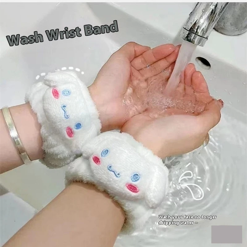 

2024 Autumn/Winter Cartoon Peripheral Face Washing Wrist Strap Wash And Moisture-Proof Sleeve Protector Waterproof And Headband