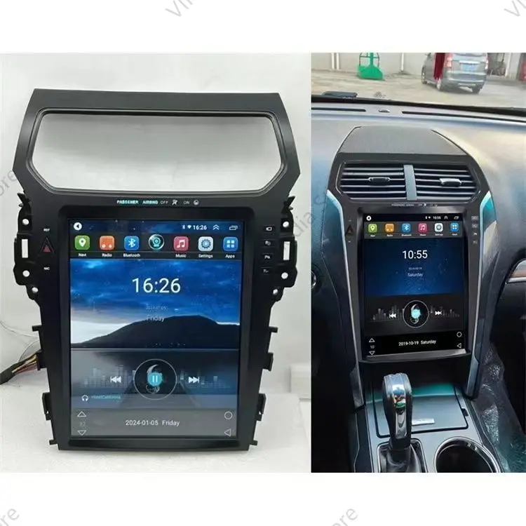 Android Vertical Screen Car Radio For Ford Explorer 2011-2020 Stereo Multimedia Player Carplay Android Auto 8G+128G DSP IPS