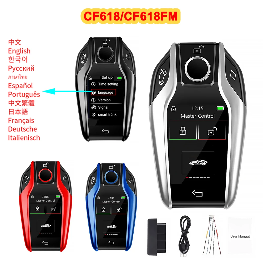 CF618 Modified Car Key For Audi VW Benz BMW Benz Nissan Toyota Honda Hyundai KIA Ford Mazda CF618FM Apple Find My OBD Location