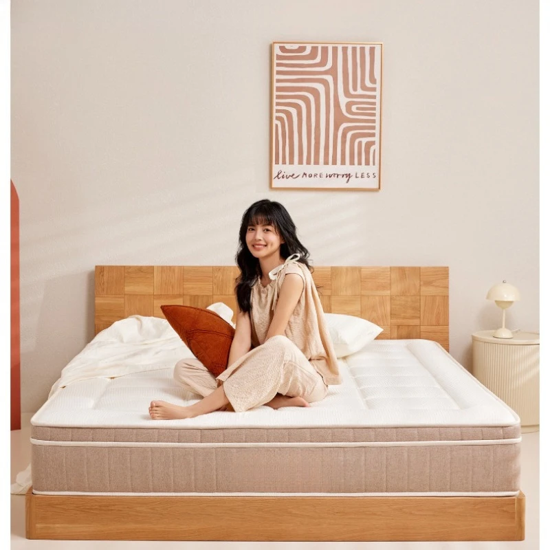 

Natural latex double hard pad jute spine protection independent spring thick