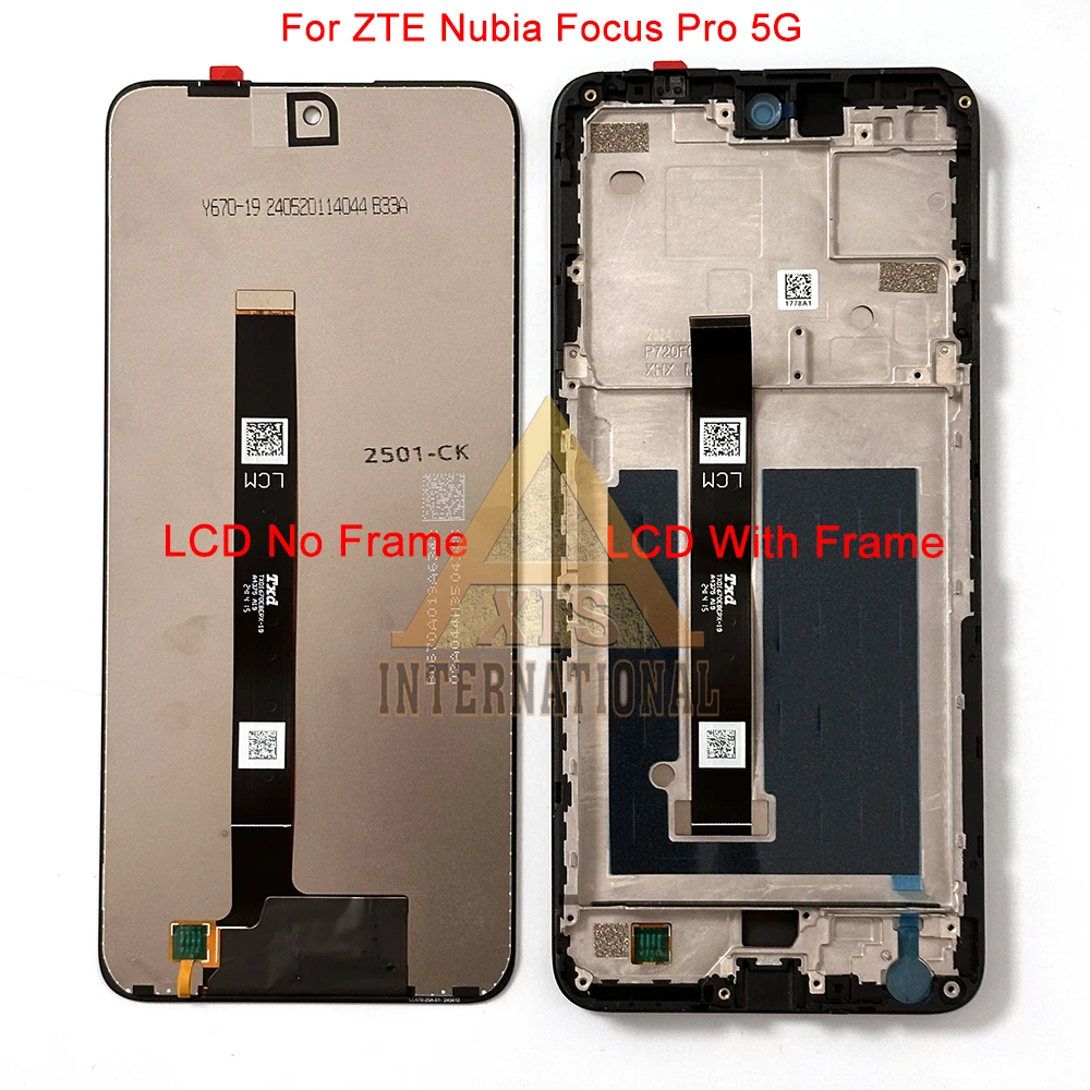 Original para zte nubia focus pro 5g/neo 5g/2 5g/3 gt tela lcd de