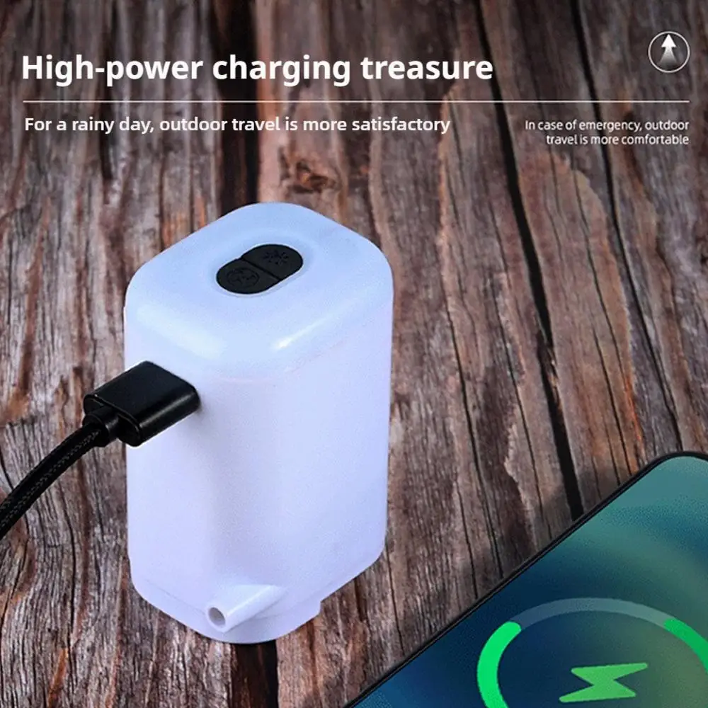 

Portable Air Pump for Inflatables Air Pump 1200 mAh Rechargeable Air Mattress Pump Inflator Pump for Pool Floats Boats Toys N8X9