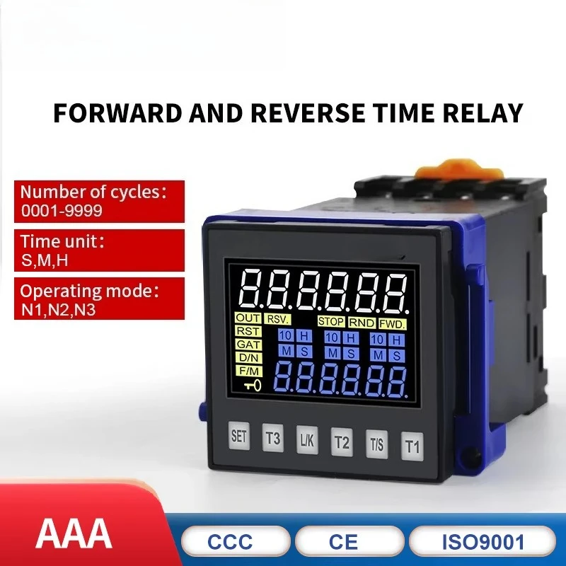 New Product DH48S 12V 24V 110V 220V Precision Programmable Delay Relay 0.01S-99990H With Socket Base Forward and Reverse Control