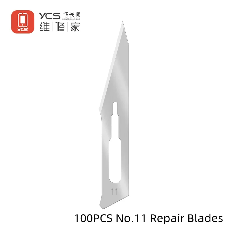 YCS #11 Glue Scraping Carving Blade Set for Mobile Phone Maintenance High Precision IC Chip CUP Engraving Repair Sharp Blades