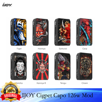 Classic IJOY Cigpet Capo Box Mod 126w powered by dual 18650 batteries Vape mod 0.05~3.0 ohm 510 Tank VS drag 2/Dovpo m vv