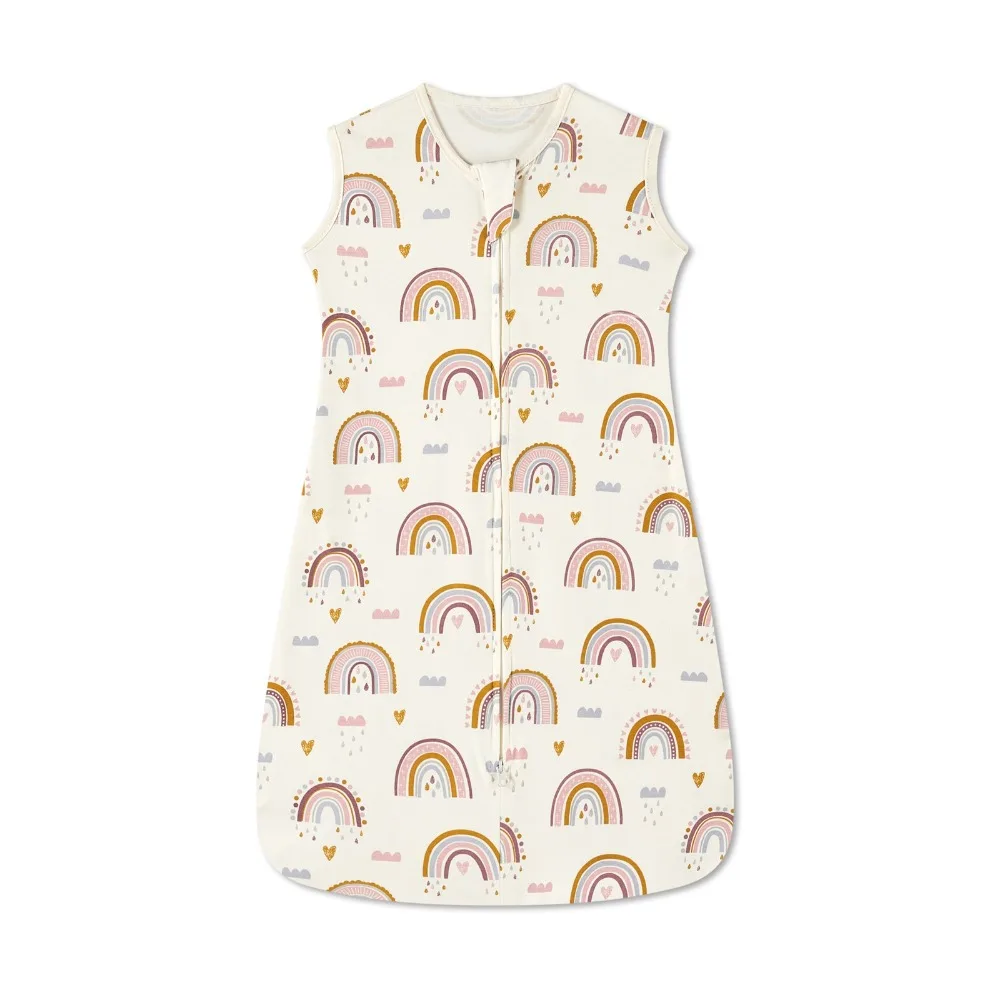 Saco de dormir de algodón para bebé, saco de dormir fino antipatadas, saco de dormir para bebé, pijamas transpirables, chaleco sin mangas para bebé, pijamas para recién nacido