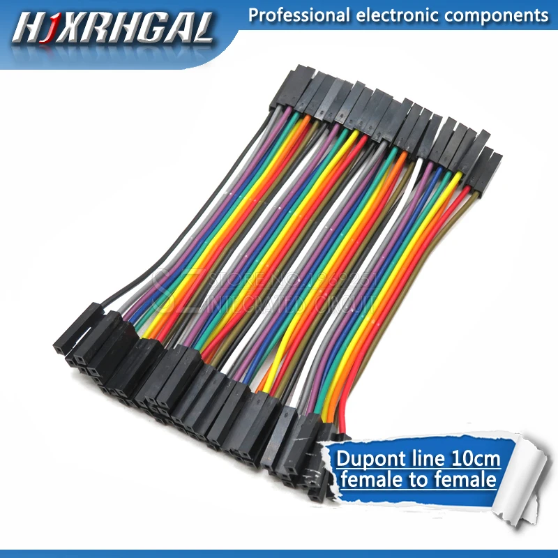 Dupont line 120pcs 10cm male to male + male to female and female to female jumper wire Dupont cable for Arduino diy kit hjxrhgal